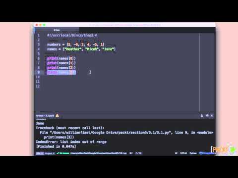 Beginning Python Introduction to Lists | packtpub com