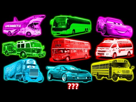 117 Bus, Police Car, Ambulance, Fire Truck, School Bus Sound Variations in 500 Seconds