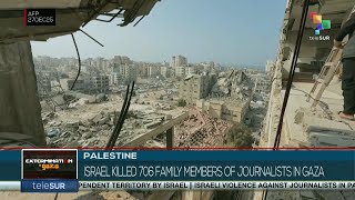 Download lagu Palestine | Israel killed 706 family members of journalists in Gaza mp3