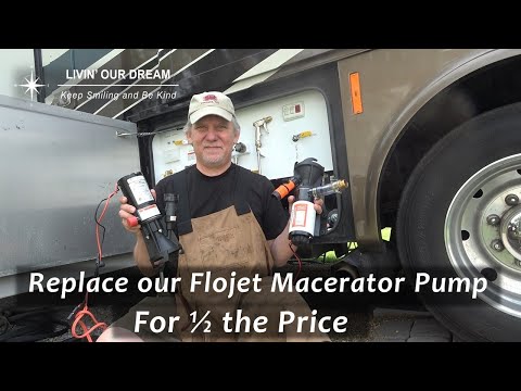 We Replaced our FloJet RV Macerator Pump for 1/2 the price.