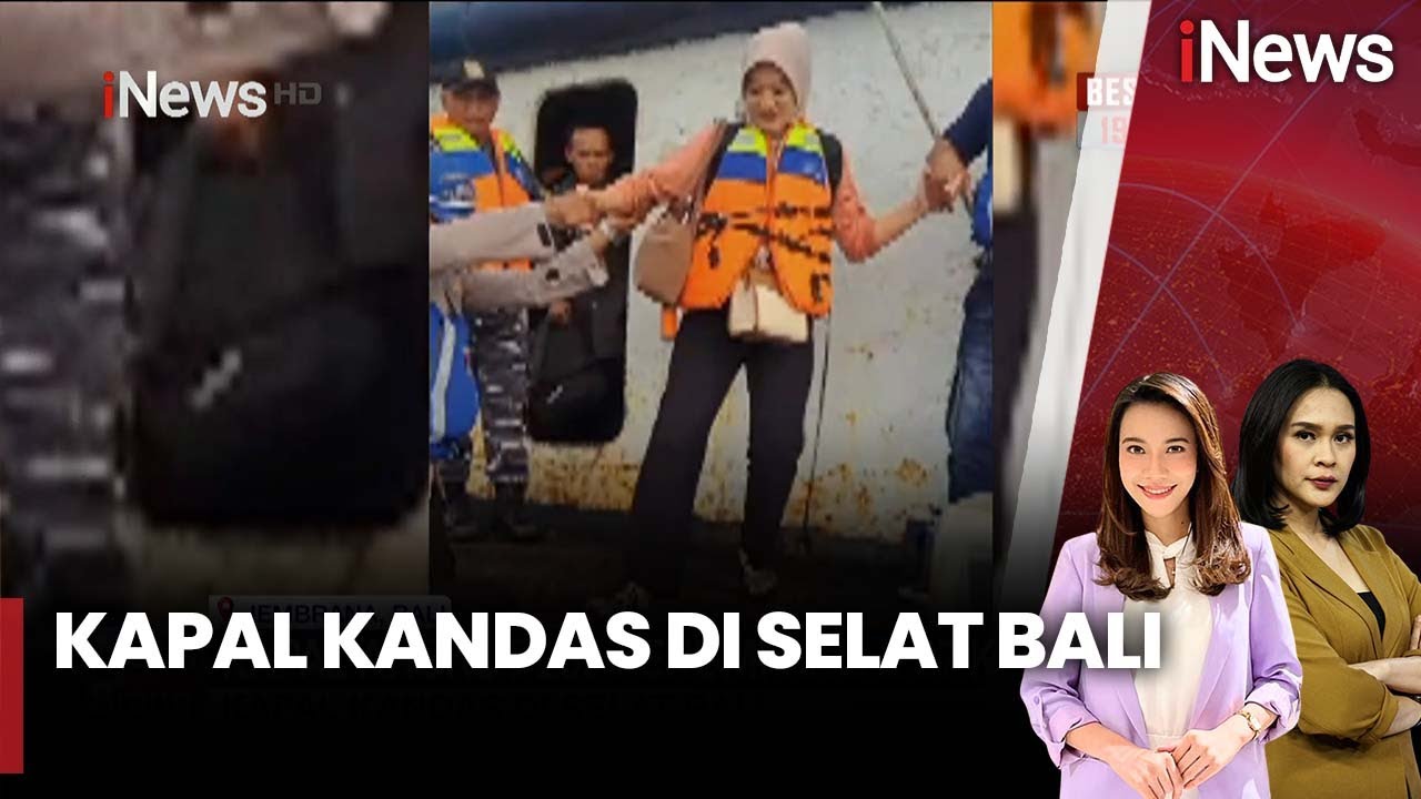 Kapal Kandas di Selat Bali usai Dihantam Angin Kencang & Arus Deras | iNews Siang | 23/06