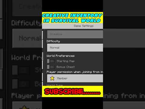 How to access Creative Inventory in survival mode in Minecraft/MCPE