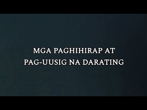 MARCOS 13:1-13 "MGA PAGHIHIRAP AT PAG-UUSIG NA DARATING"