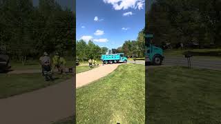 Residential circle driveway