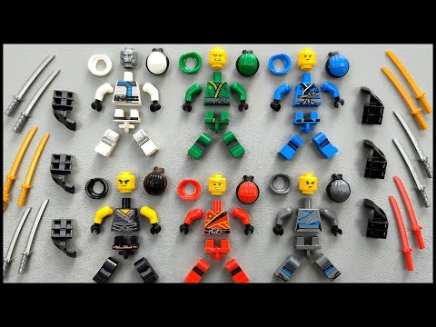 LEGO Ninjago Ninja Squad Minifigures | Lloyd Kai Jay Nya Zane Cole | Lego Unoffical