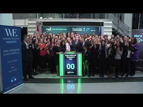 International Women's Day opens Toronto Stock Exchange, Thursday, March 8, 2018