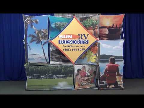 GeoMetrix Pop-Up Floor Display - 10 Panel