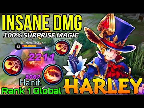 Insane Magic DMG Harley 100% Annoying! - Top 1 Global Harley by Hanif. - Mobile Legends