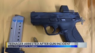 Okaloosa Co. teenager arrested for bringing gun into basketball game: Okaloosa Co. Sheriff’s Office