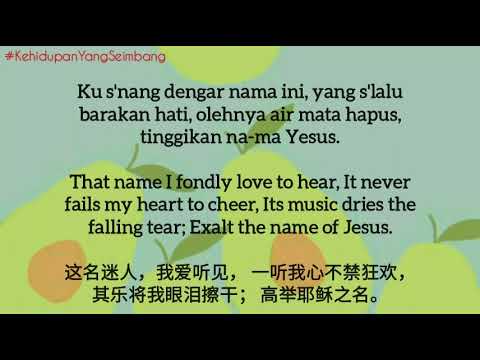 🎧🎙YESUS NAMA YANG MANIS 🎼🎤 Kidung Pemulihan • K070 🎶🎵 teks dalam 3 bahasa