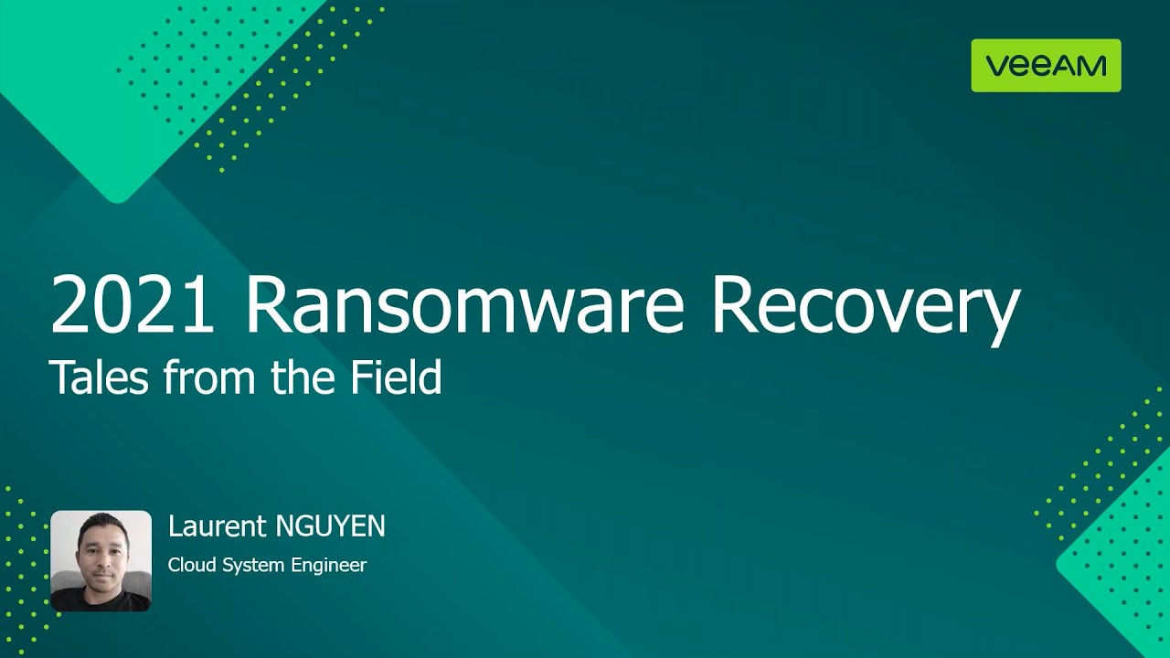 2021 Ransomware Recovery Tales video