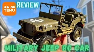 TEMU REALISTIC MILITARY JEEP - RC CAR REVIEW