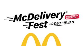 McDelivery® Fest is Back! 20 days of delightful deals just for you.