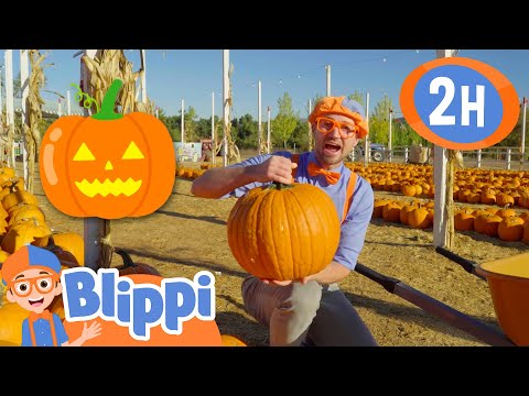 Halloween With Blippi At A Pumpkin Farm! | Educational Videos for Kids