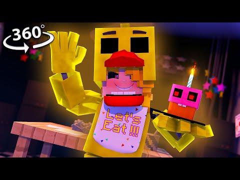 Can YOU Escape CHICA? in 360/VR! - Minecraft VR Video