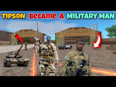 Tipson Became A Military Man | Rope Hero Vice Town | New Update | Hard Spider 2.0