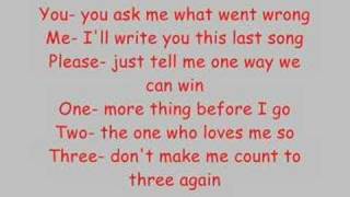 All American Rejects - Happy Endings [WITH LYRICS]