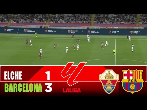 ELCHE vs BARCELONA 1-3 | 2026 LaLiga | Match Highlights