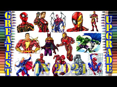 All Videos Coloring Timelapse Of 2021 | SUPERHEROES Coloring Pages [NCS Release]