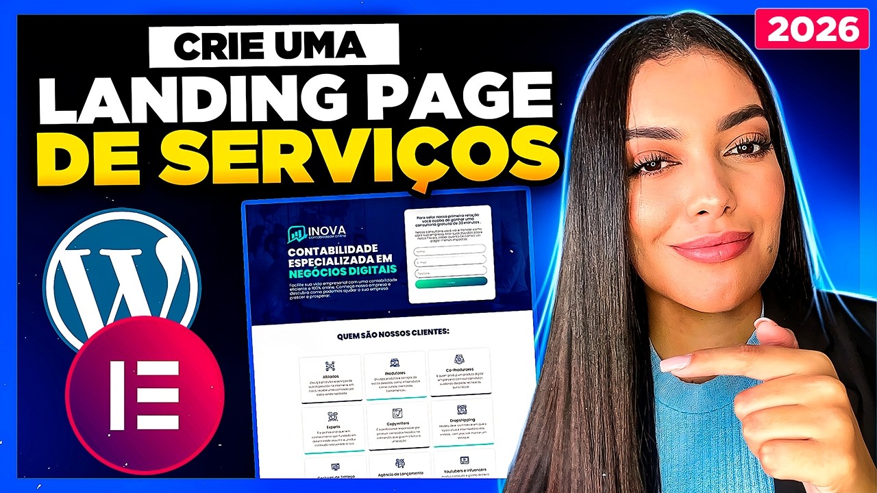 Como Criar Uma Landing Page de Serviços no WordPress e Elementor Grátis [Passo a Passo e do Zero]