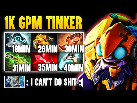 Top 80 Immortal Tinker With 1000 GPM - Even Counter Cant Do Anything Dota 2