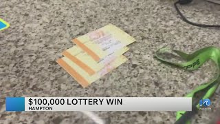 Hampton man’s persistence wins him $100,000 playing the Virginia Lottery