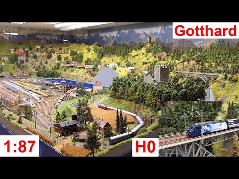 H0-Modellbahn-Traum-Anlage Schweizer Berge Märklin 1:87 – Gotthard-Bahn-Strecke Erstfeld Wassen