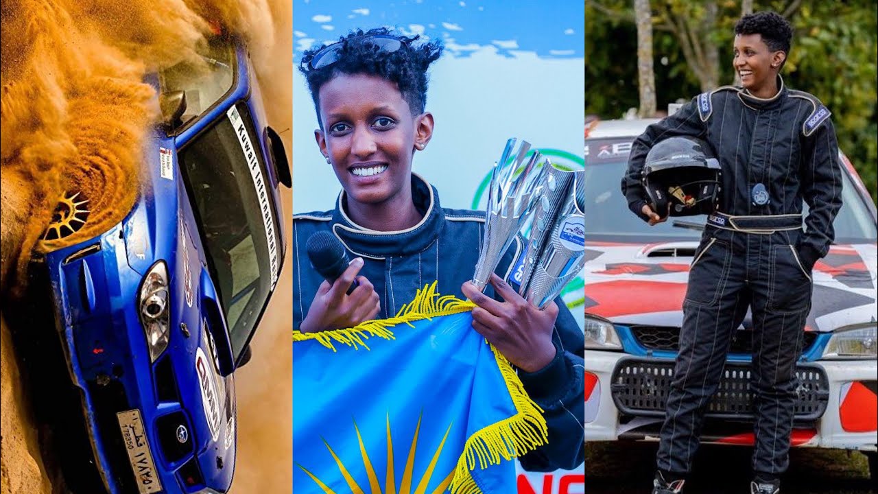 UmuMiss udasanzwe:azamuye ibendera ryuRwanda|akaraze imodoka ivumbi riratumuka abanyamahanga bumiwe