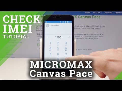 How to Check IMEI in MICROMAX Canvas Pace - Find Serial Number