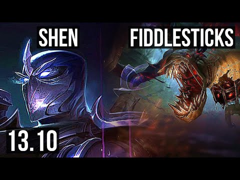 SHEN vs FIDDLESTICKS (TOP) | 2100+ games, 1.5M mastery, 0/1/6, Rank 14 Shen | KR Grandmaster | 13.10