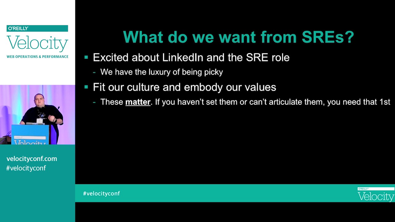 Growing the Site Reliability Team at LinkedIn: Hiring is Hard -- Greg Leffler