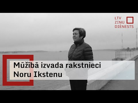 Atvadās no rakstnieces Noras Ikstenas