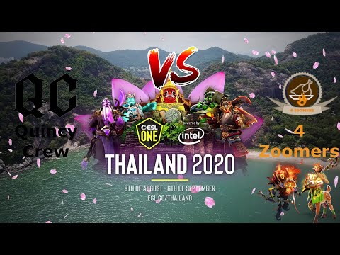 Quincy Crew vs 4 Zoomers | Tactical broken pick | ESL One Thailand 2020: Americas | BO3 Playoffs