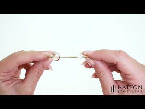 9ct Yellow Gold Gem-set Torque Bangle - Babies