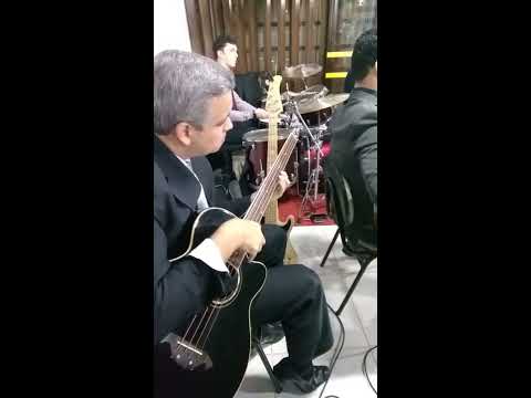 Jesus somente Tu antes do culto ICM - Instrumental - baixolão fretless