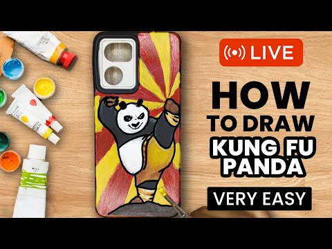 DIY Customizing Phone Case | Painting on my phone | Kung Fu Panda #kungfu #panda #acrylicpainting