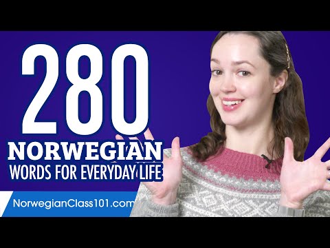 280 Norwegian Words for Everyday Life - Basic Vocabulary #14