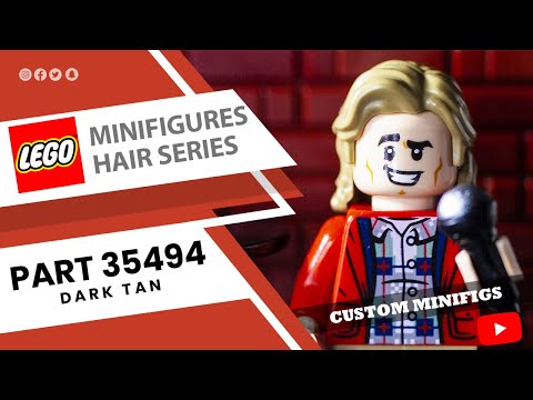LEGO Minifigures 2021 Hairs Series - 35494 Dark Tan - Custom Minifigs #lego