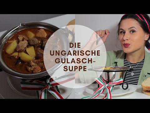 The traditional Hungarian Goulash-Soup 