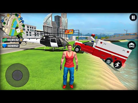US Police Helicopter and Ambulance Car Driving in Open World Game #9 - Android Gameplay