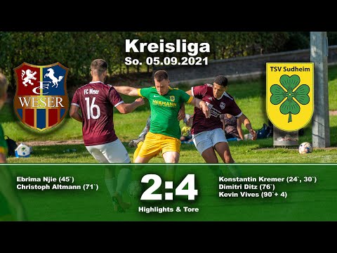 +++ Kreisliga +++ FC Weser - TSV Sudheim 2:4 (1:2)