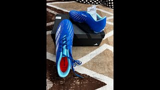Unboxing Adidas Predator Accuracy .4 FXG football shoes | Royal Blue & White | ADIDAS India | 4K 60