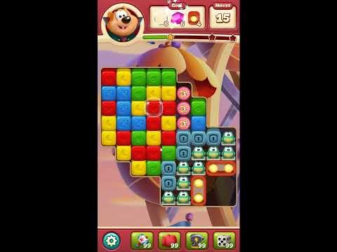 Toon Blast Level 7225 - NO BOOSTERS 🐻🐺🐱 | SKILLGAMING ✔️