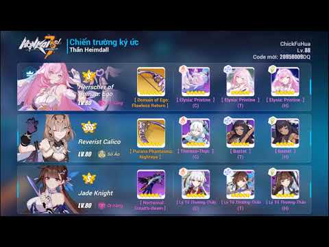[Honkai Impact 3] SEA Memorial Arena Exalted - Heimdall - HOH, RC(SSS), JK(S3)