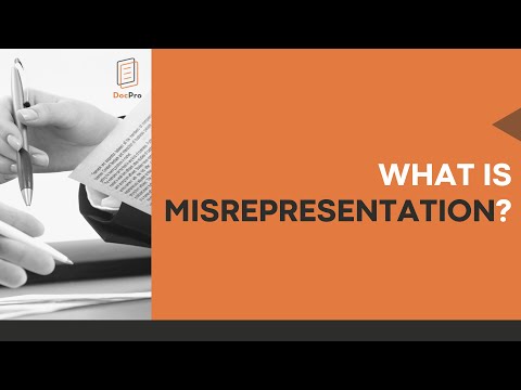What is a Misrepresentation Under Contract Law?