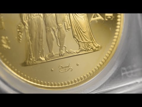 Münze, Frankreich, Hercule, 50 Francs, 1974, Piéfort, PCGS, SP67, Gold