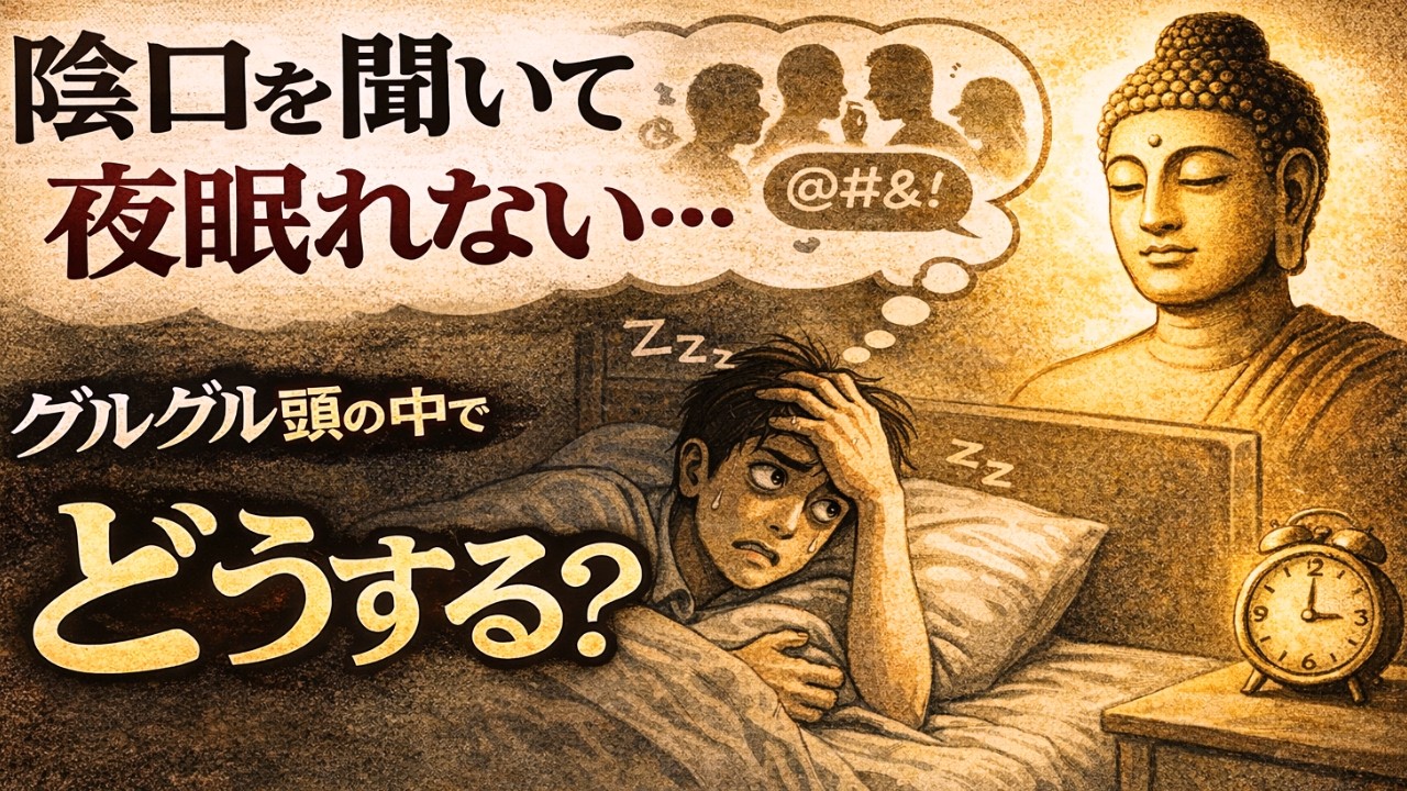 【頭にずっと浮かぶあの言葉🌀】人間関係をラクにする仏教的解決法。ブッダの「受け流し3呼吸」 | モヤモヤ思考の解決法 | ブッダの教え