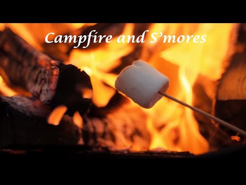 Crackling Campfire Ambience & S'mores Delight | Cozy Outdoor Experience