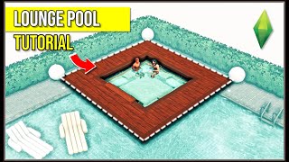 Functional Lounge Pool Tutorial (no mods needed) - The Sims 4 Build Tutorial
