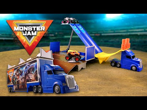 Transform Monster Jam Hauler into a Stunt Set!